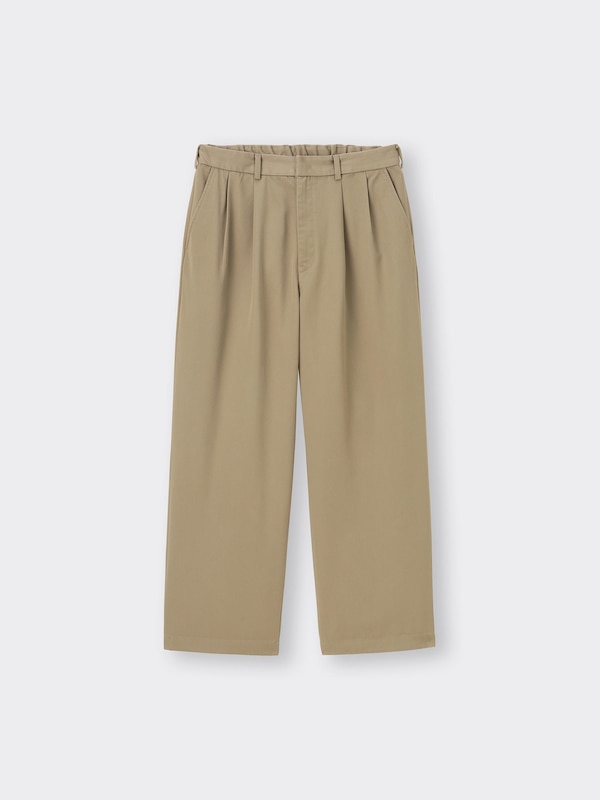 Chino Two Tucked Baggy Slacks
