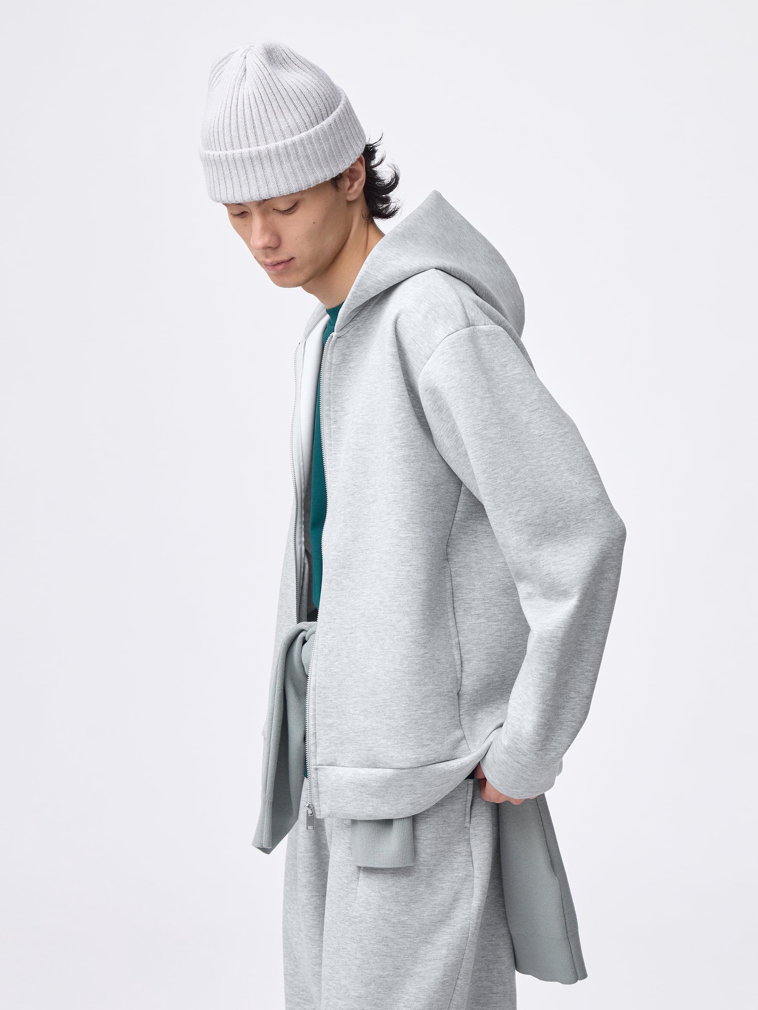 Puff Sweat Full-Zip Hoodie | GU US