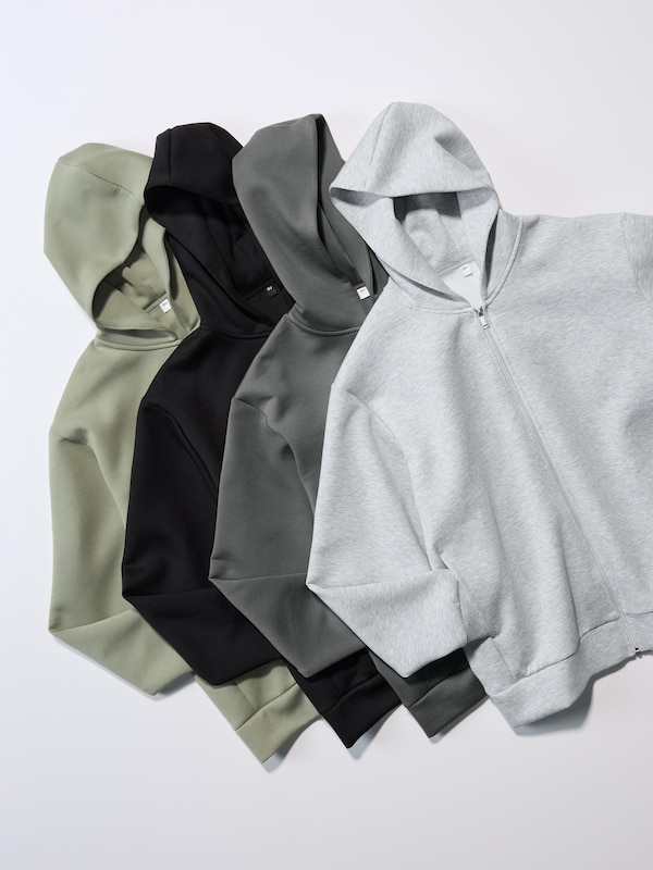 Double Face Sweat Full-Zip Hoodie