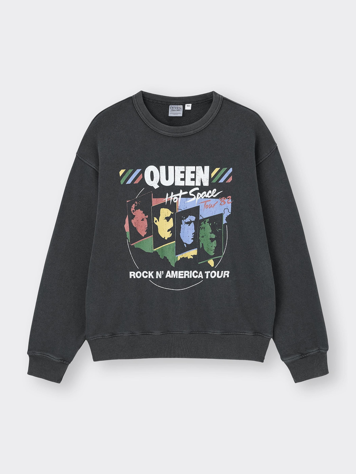 Men's Washed Sweatshirt QUEEN | GU US