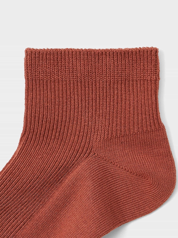 Ribbed Color Ankle Socks 3-Pack