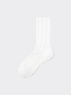 Ribbed Pile Crew Socks