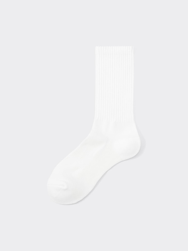 Ribbed Pile Crew Socks