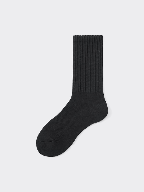 Ribbed Pile Crew Socks