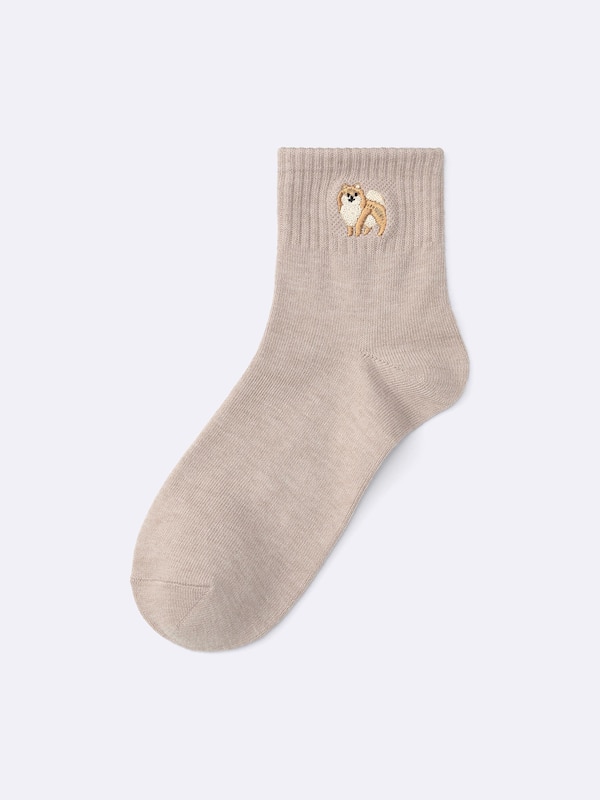 Ankle Socks Embroidery
