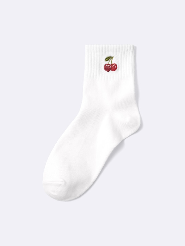 Ankle Socks Embroidery