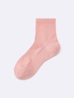 Ribbed Pile Ankle Socks