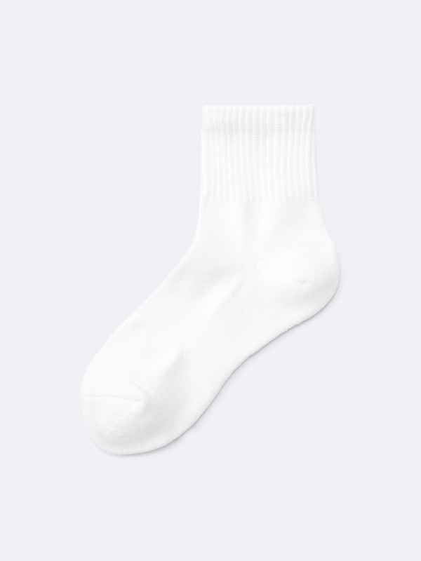 Ribbed Pile Ankle Socks