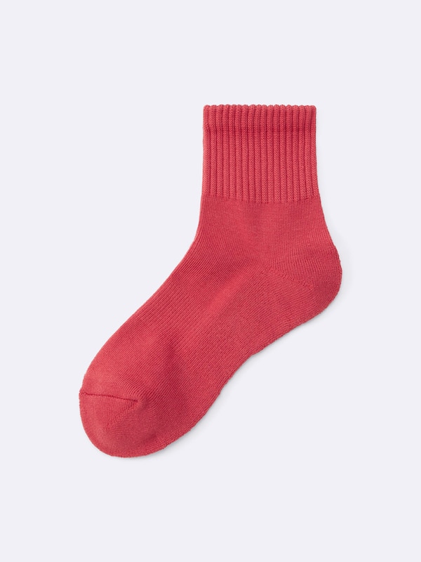 Ribbed Pile Ankle Socks