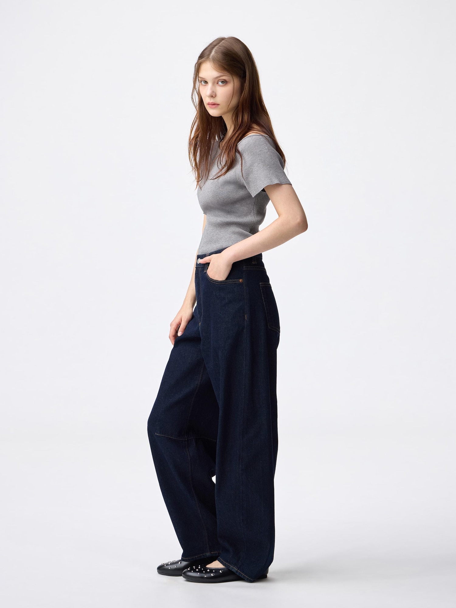 Barrel Leg Jeans | Standard 30.5-31 Inseam | GU US