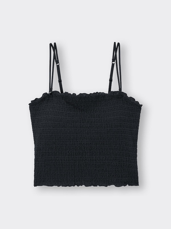 Bra-Feel Shirring Cropped Tube Top