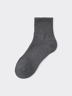 STYLE-HEAT Ribbed Pile Ankle Socks