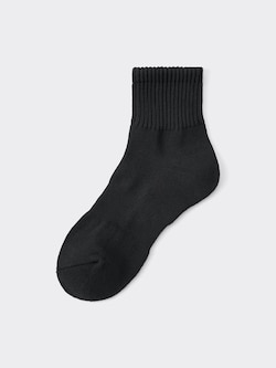STYLE-HEAT Ribbed Pile Ankle Socks