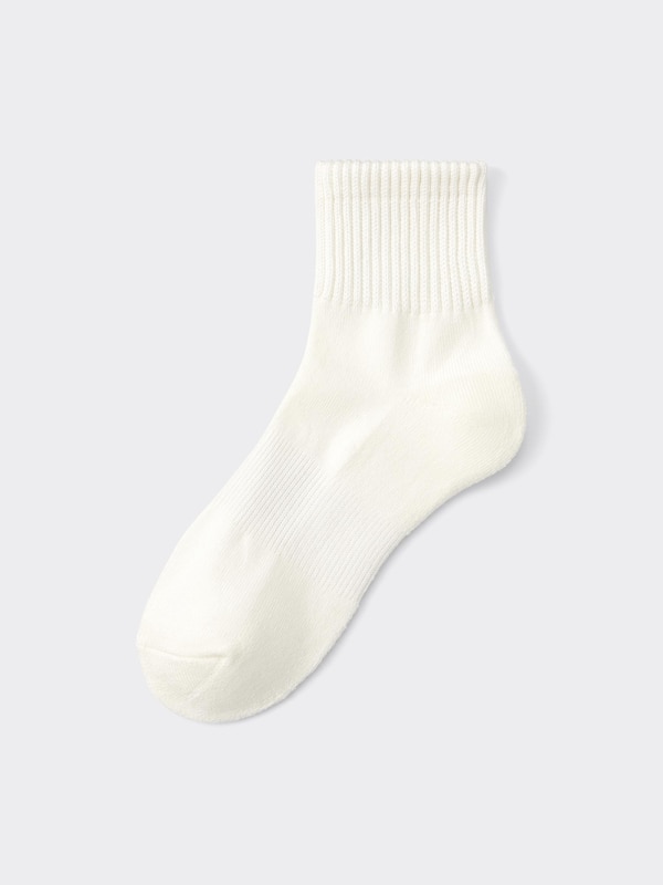 STYLE-HEAT Ribbed Pile Ankle Socks