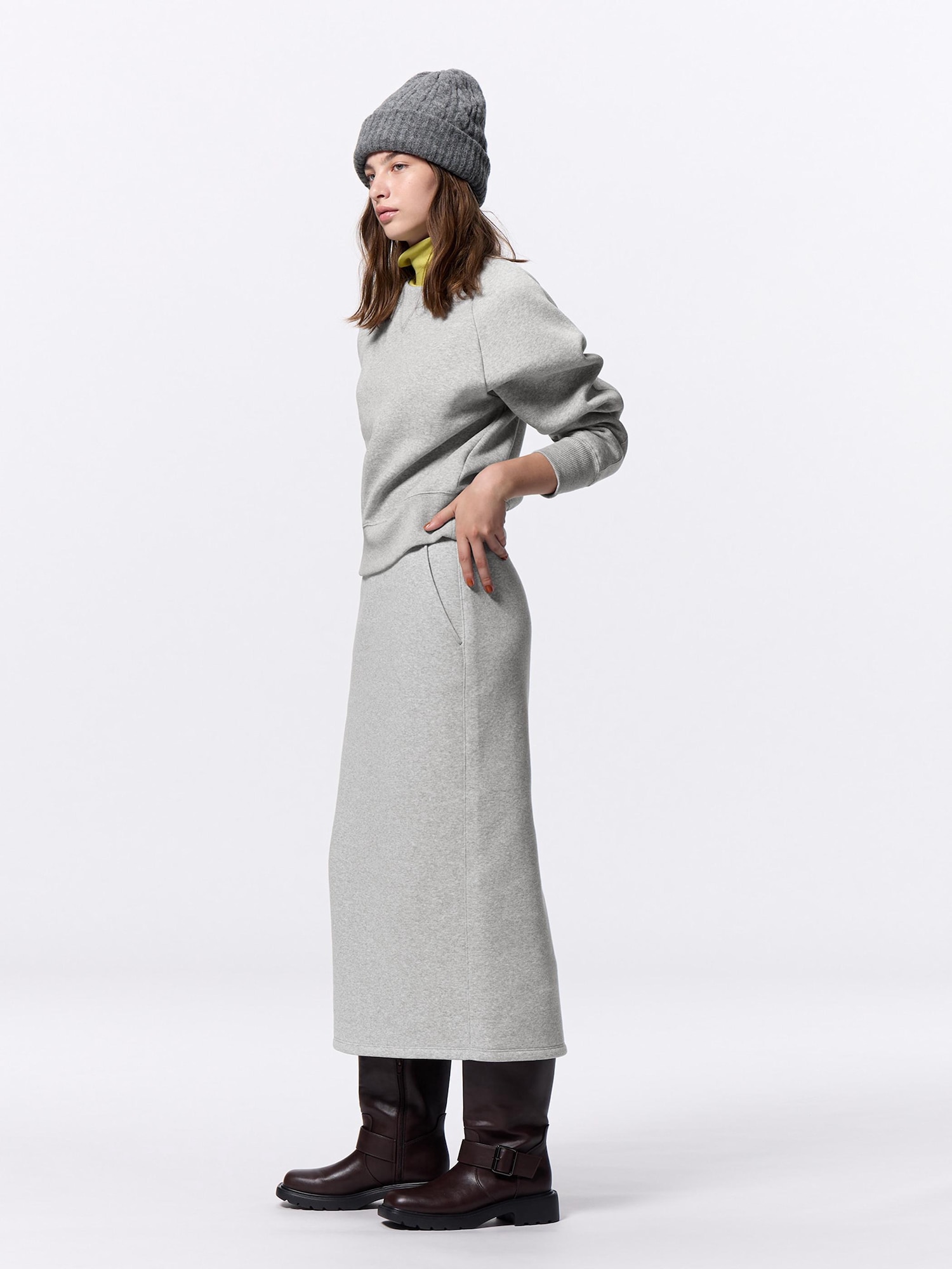 Heavy Weight Sweat Narrow Skirt | GU US