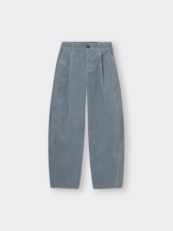 Corduroy Barrel Leg Pants