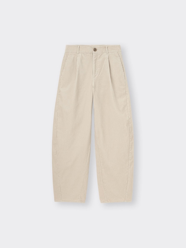 Corduroy Barrel Leg Pants