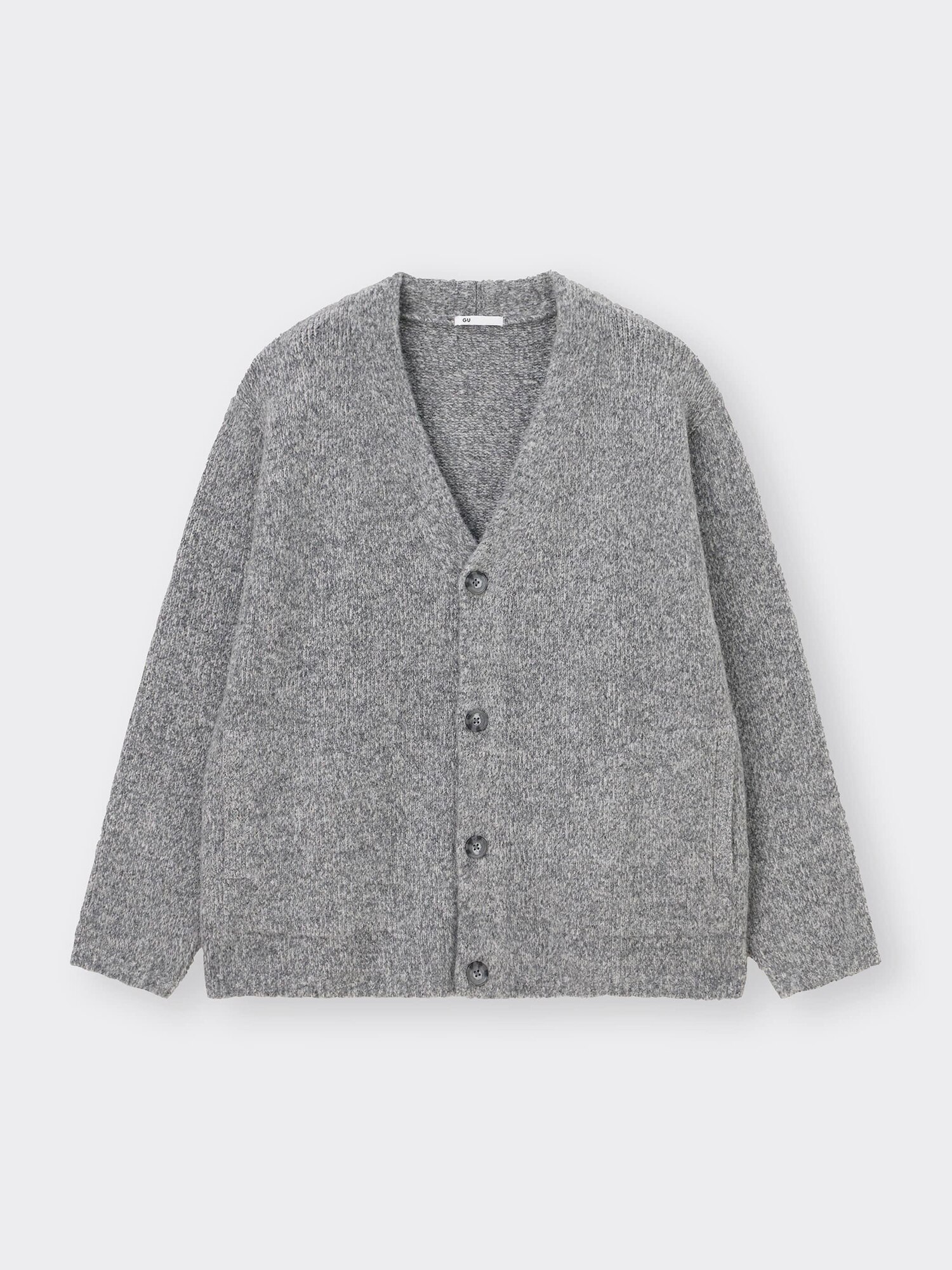 Unisex BRUSHY KNITTED V Neck Cardigan | GU US