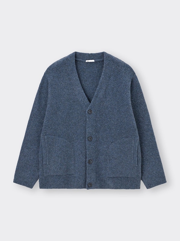 BRUSHY KNITTED V Neck Cardigan