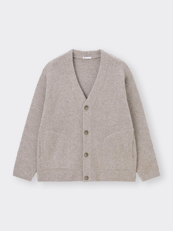 BRUSHY KNITTED V Neck Cardigan