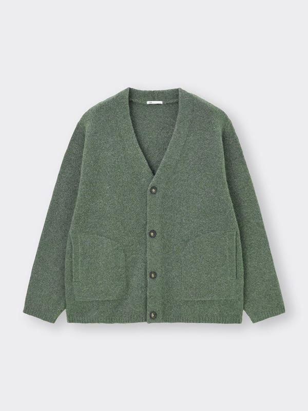 BRUSHY KNITTED V Neck Cardigan