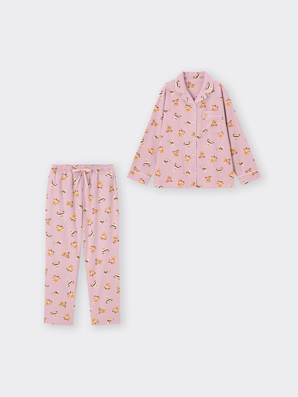 Flannel Pajamas Long Bear