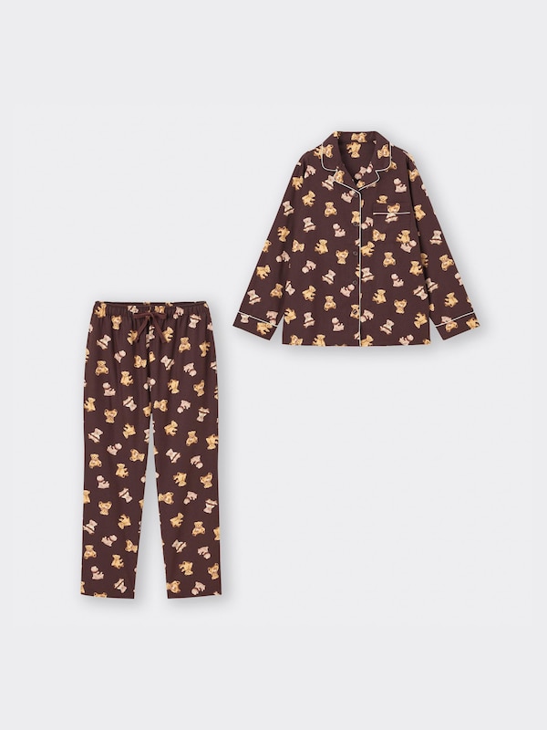 Flannel Pajamas Long Bear