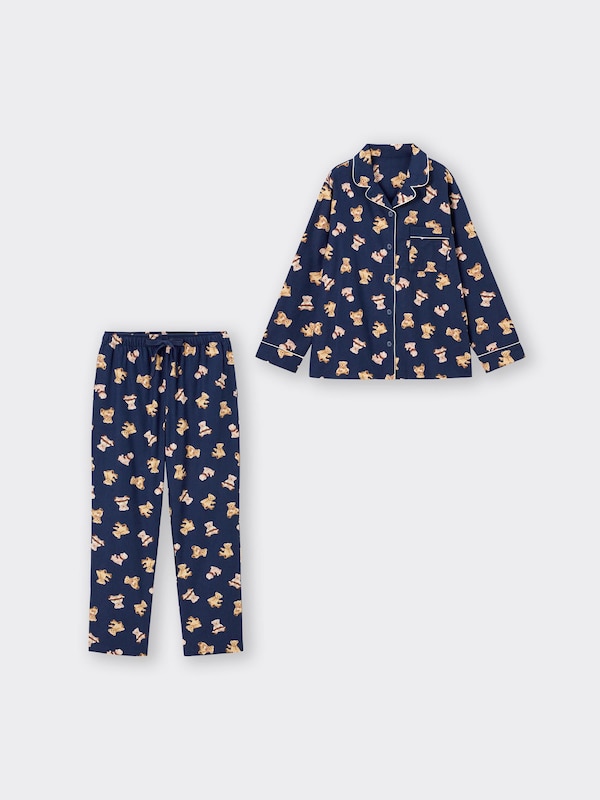 Flannel Pajamas Long Bear