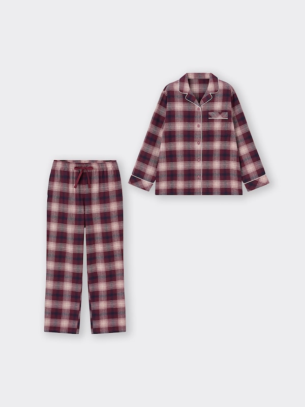 Flannel Pajamas Long Check