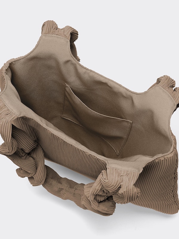 Pleated Frilled Tote Bag