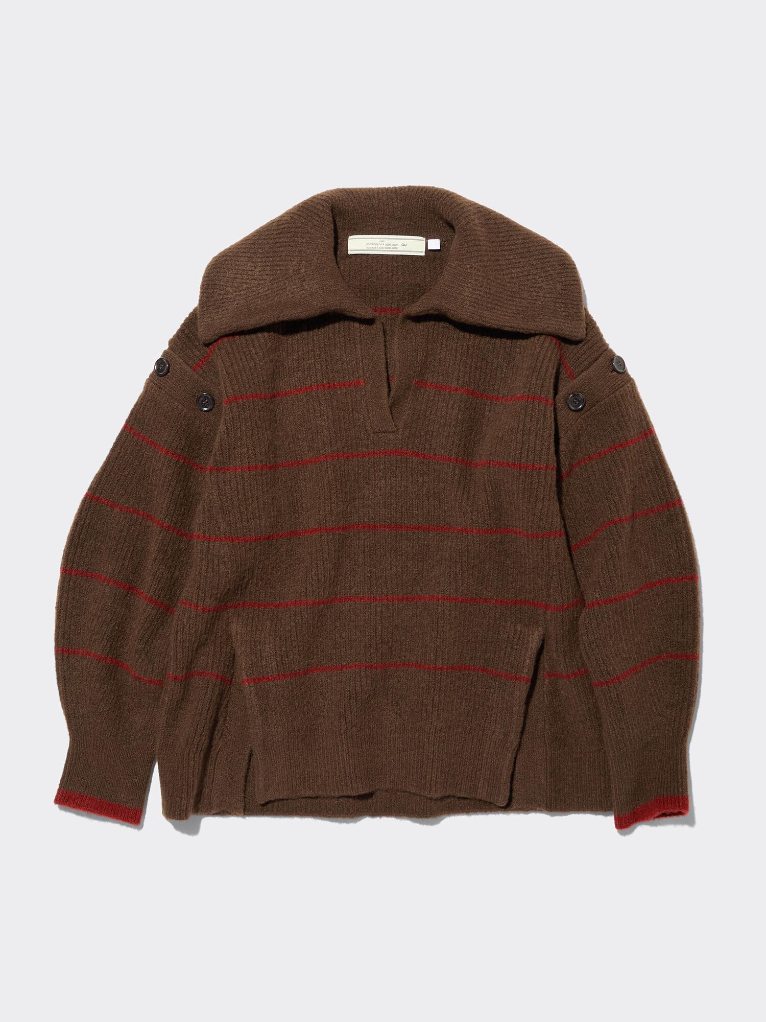 Striped Sailor Collar Sweater by rokh | GU US