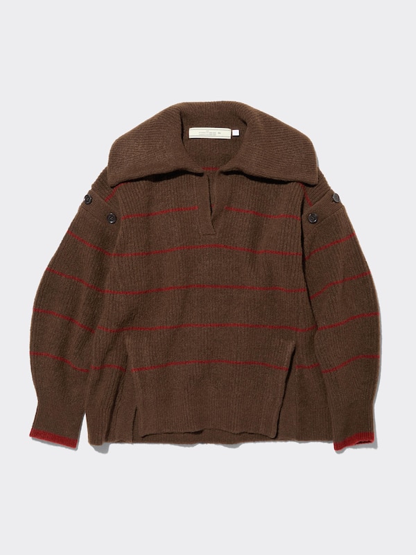 Striped Sailor Collar Sweater by rokh