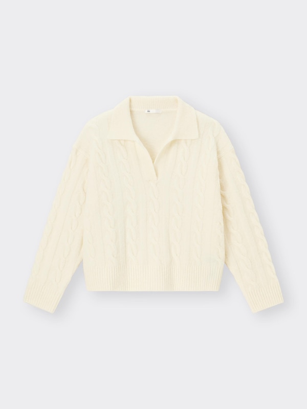 Puffy Touch Skipper Cable Sweater