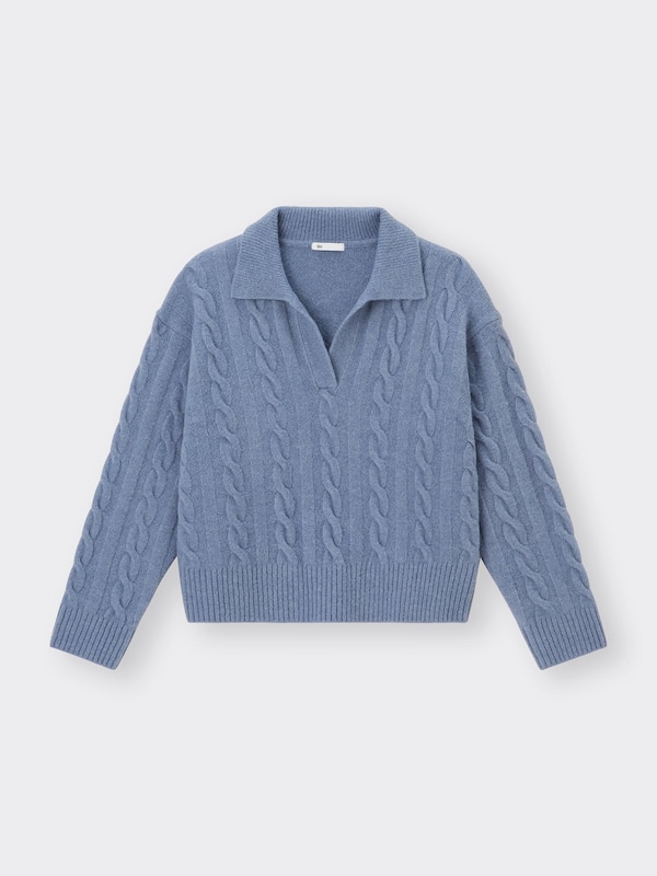 Puffy Touch Skipper Cable Sweater