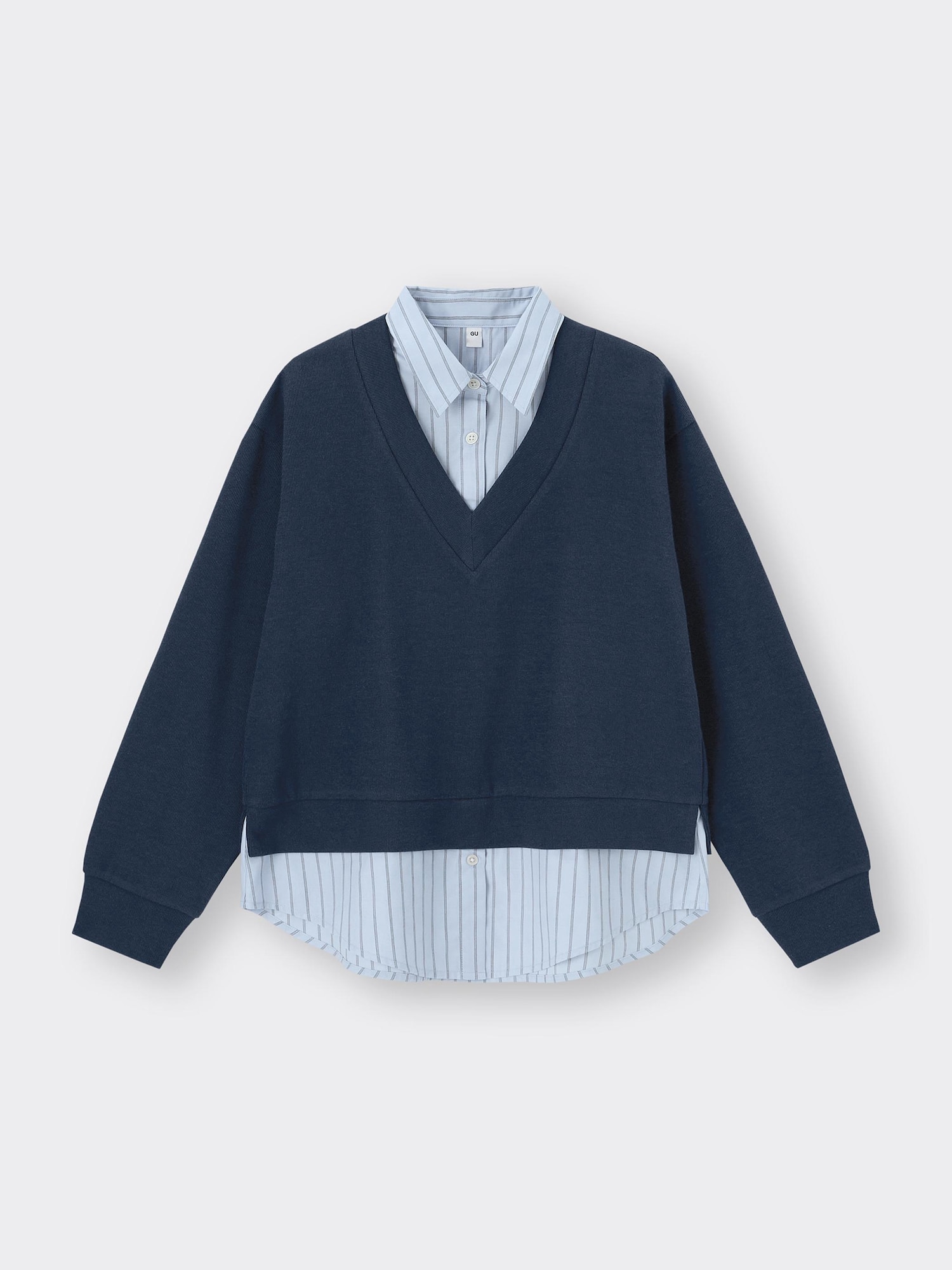 nagonstans woven combination pullover nagonstans コンビネーション