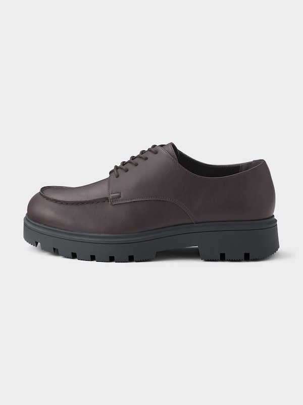 Chunky Sole U-Tip Shoes