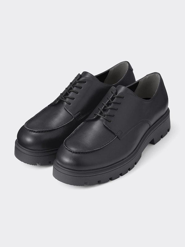 Chunky Sole U-Tip Shoes