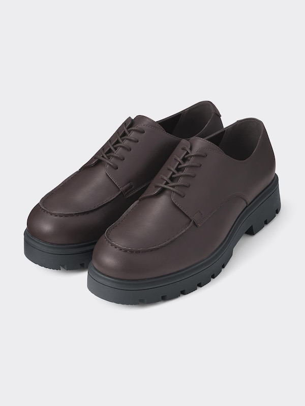 Chunky Sole U-Tip Shoes