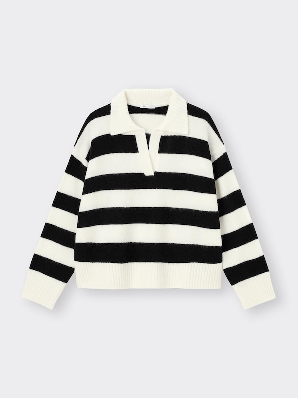 Puffy Touch Skipper Striped Sweater