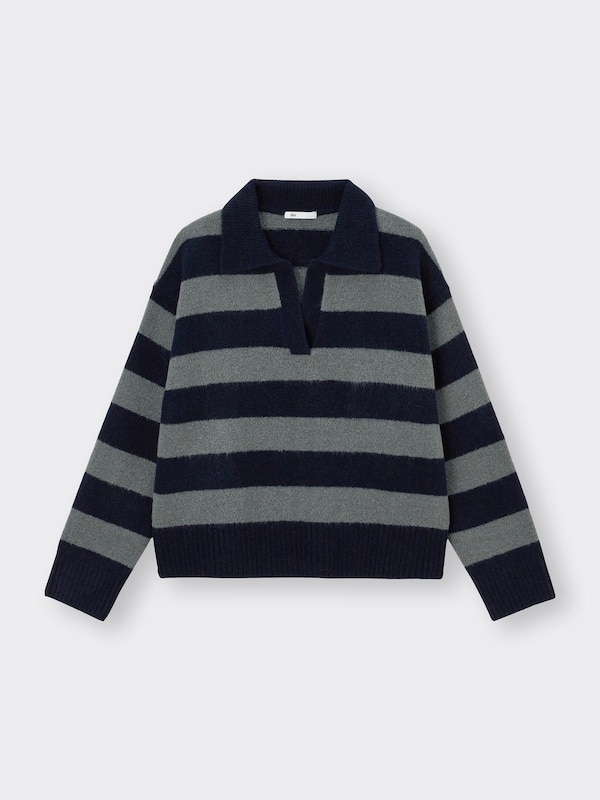Puffy Touch Skipper Striped Sweater