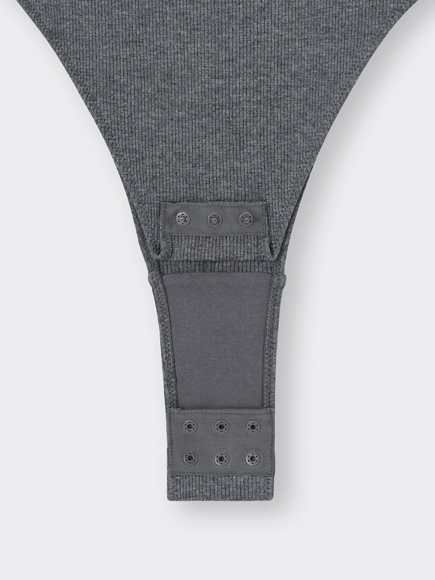 Stretch Ribbed Crew Neck Bodysuit Warm | GU US