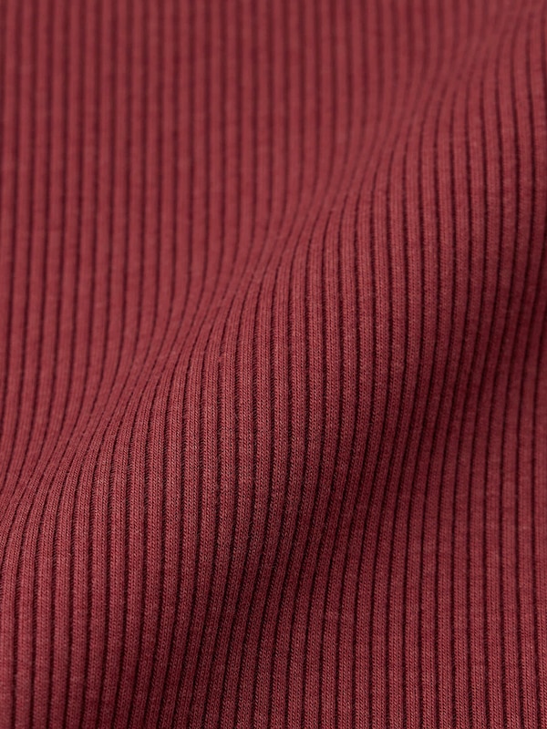 Stretch Ribbed Crew Neck Bodysuit Warm