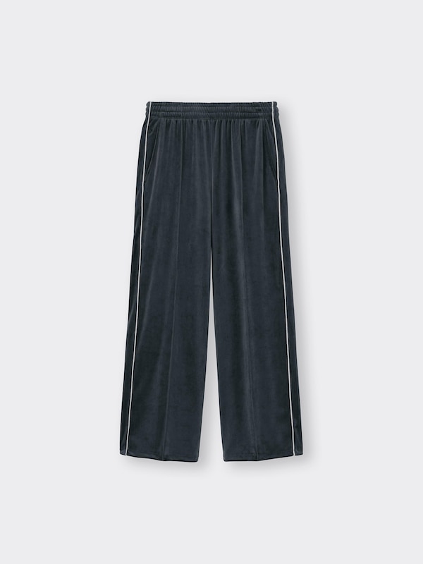 Velour Side Line Pull-On Pants