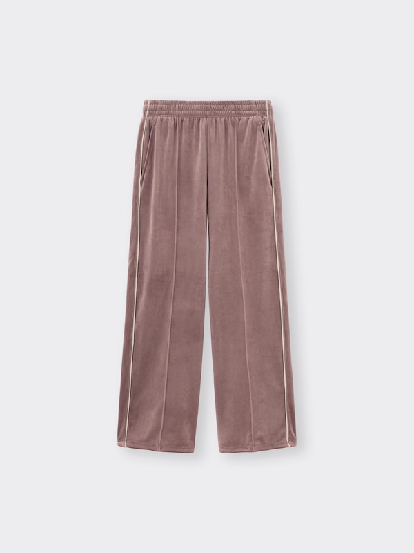 Velour Side Line Pull-On Pants