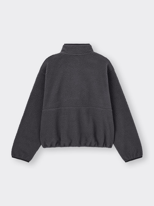 Faux Shearling Fleece Pullover