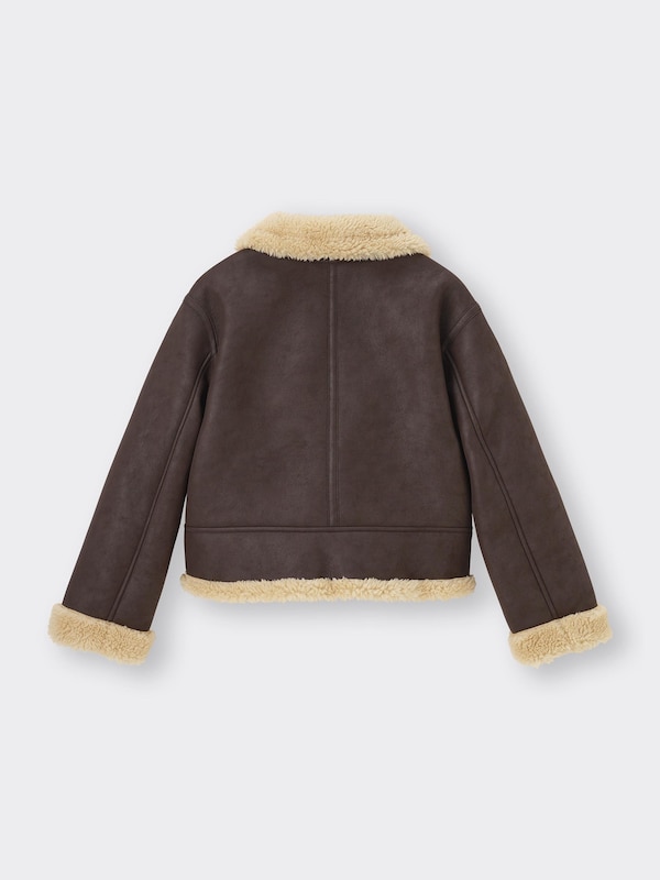 Faux Mouton Flight Jacket