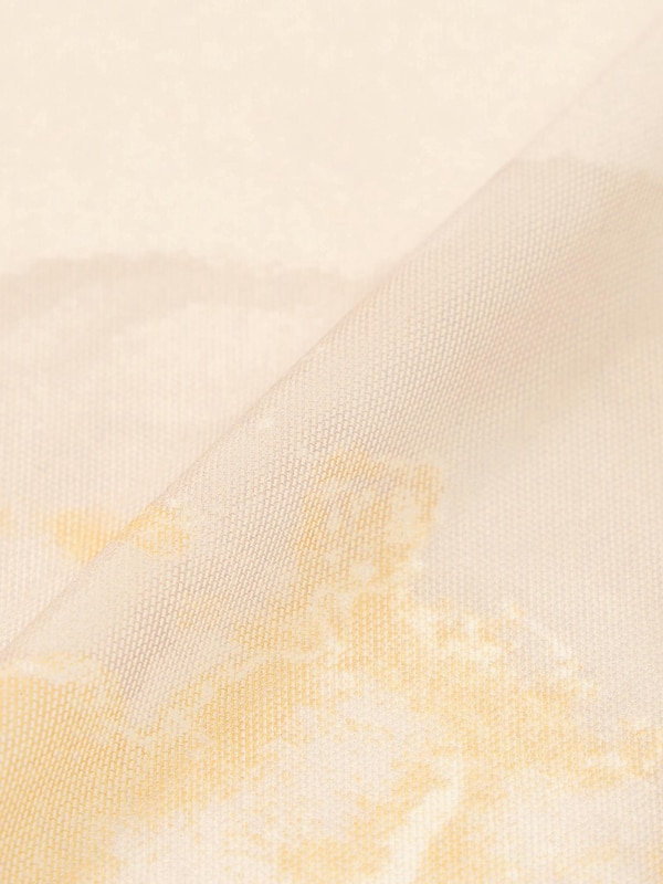 Sheer Printed Mockneck T-Shirt Long