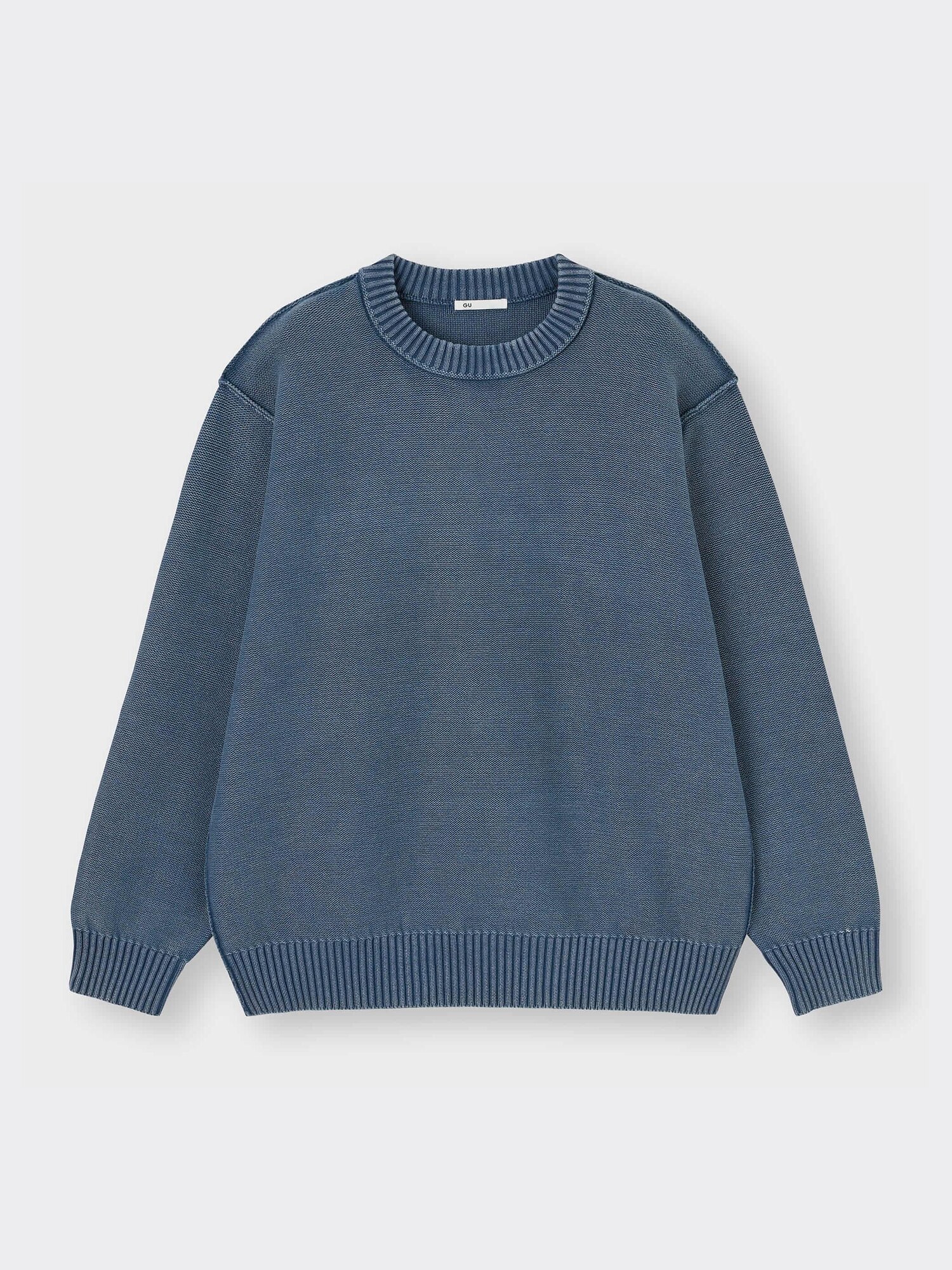 Washed Crew Neck Sweater | GU US
