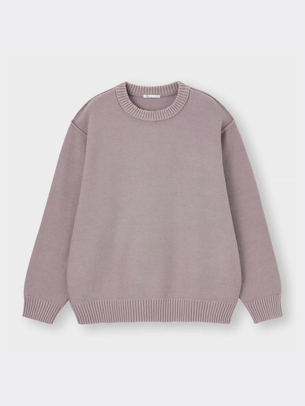 Washed Crew Neck Sweater