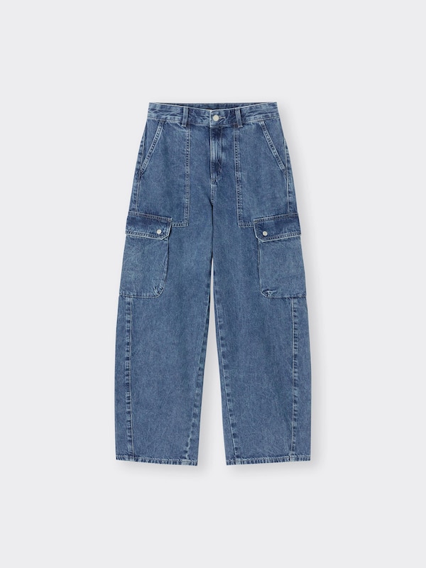 Barrel Leg Cargo Jeans